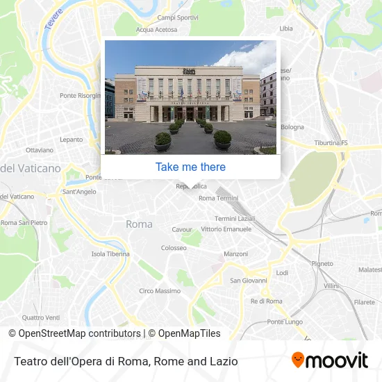 Rome Opera House map