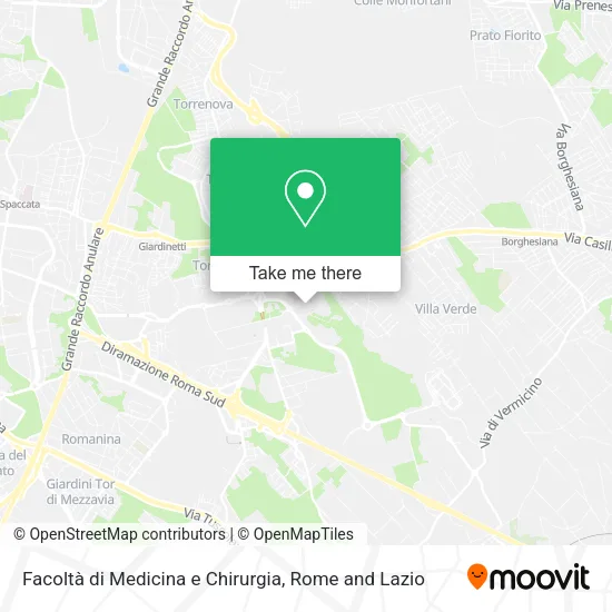 Facoltà di Medicina e Chirurgia map