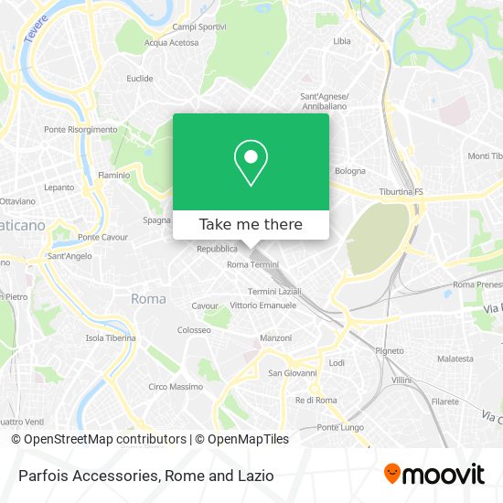 Parfois Accessories map