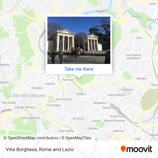Borghese Villa map