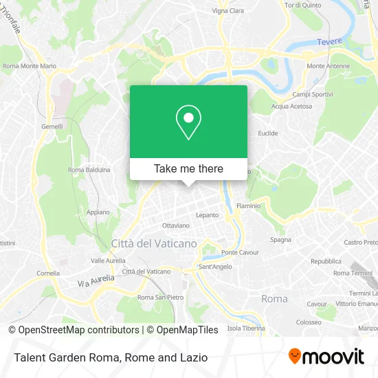 Talent Garden Rome map