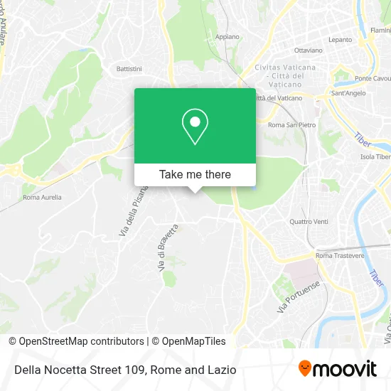 Della Nocetta Street 109 map