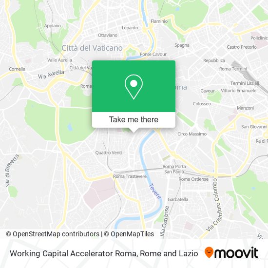 Working Capital Accelerator Roma map