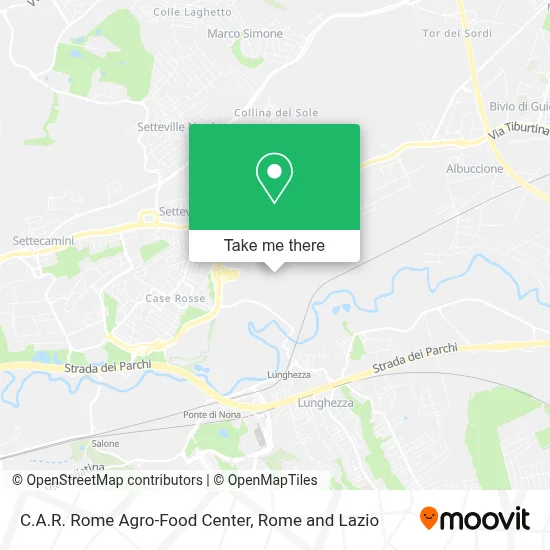 C.A.R. Rome Agro-Food Center map