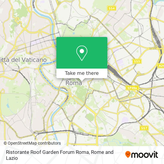 Ristorante Roof Garden Forum Roma map
