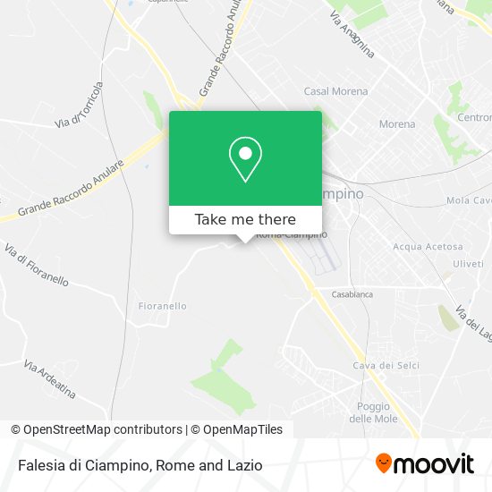 Falesia di Ciampino map