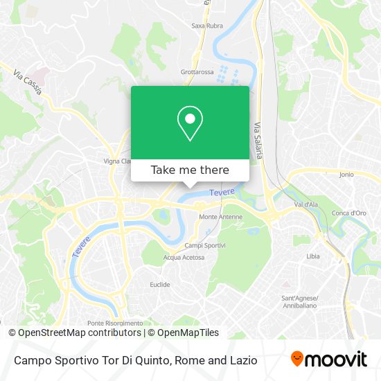 Campo Sportivo Tor Di Quinto map