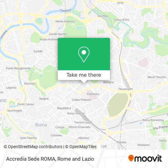 Accredia Sede ROMA map