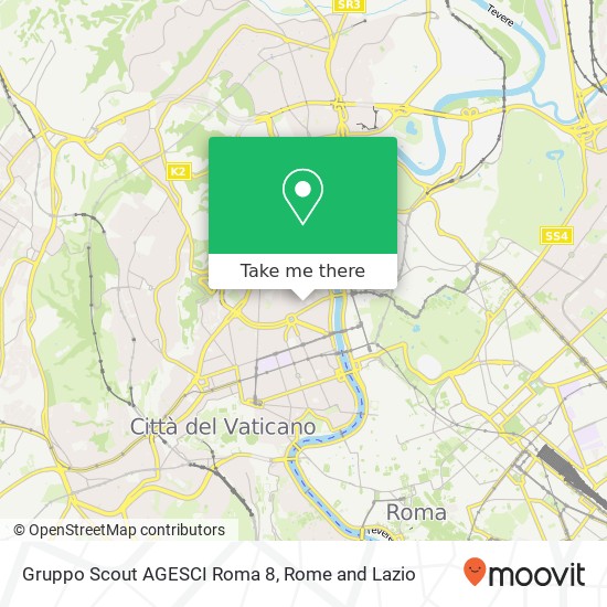 Gruppo Scout AGESCI Roma 8 map