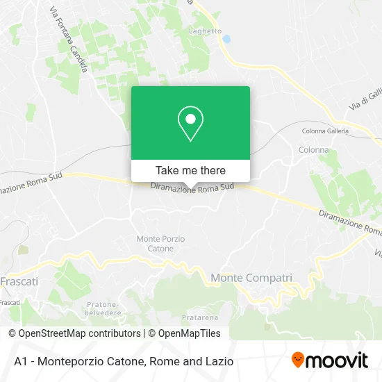 A1 - Monteporzio Catone map