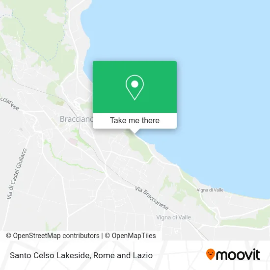 Santo Celso Lakeside map