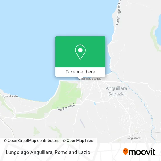 Anguillara Lakeside map