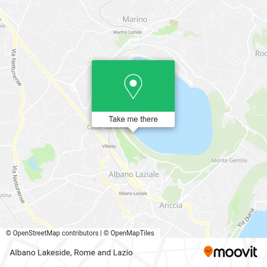 Albano Lakeside map
