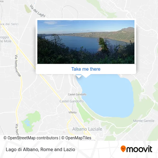 Lake Albano map