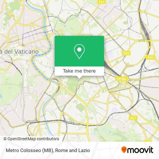 Metro Colosseo (MB) map