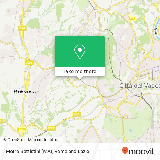Metro Battistini (MA) map