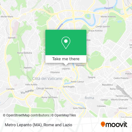 Metro Lepanto (MA) map