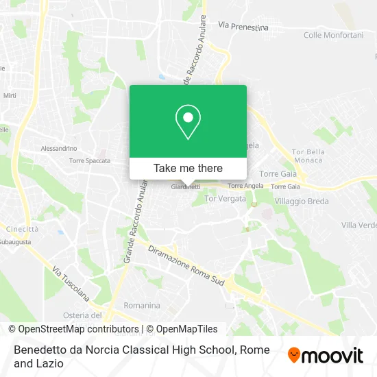Benedetto da Norcia Classical High School map
