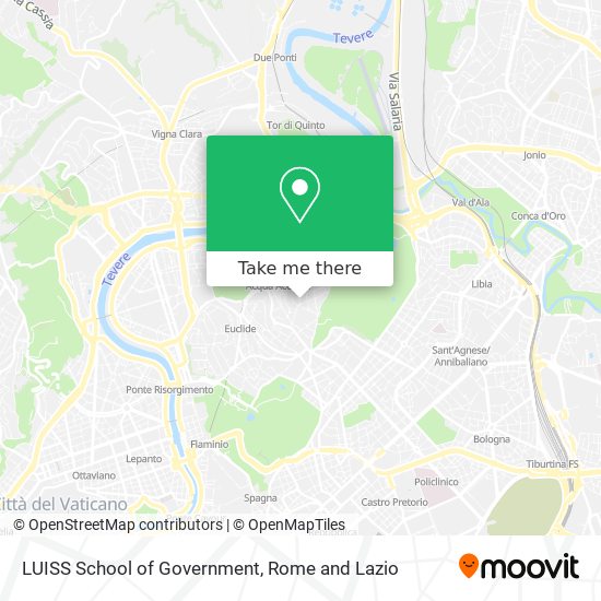 LUISS School of Government map
