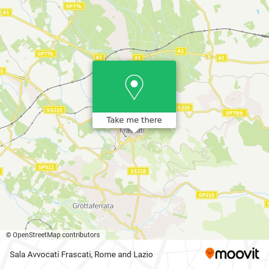 Sala Avvocati Frascati map