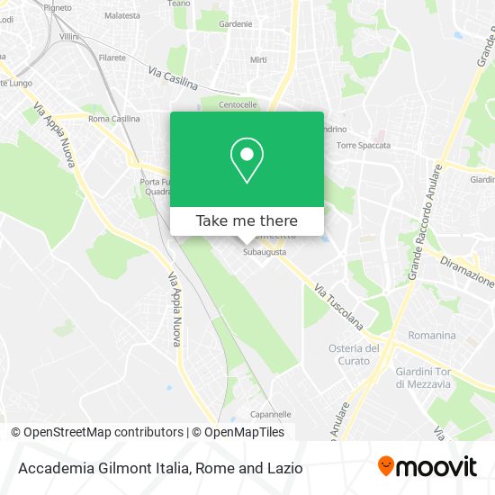 Accademia Gilmont Italia map