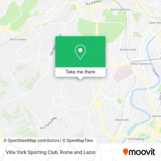 Villa York Sporting Club map