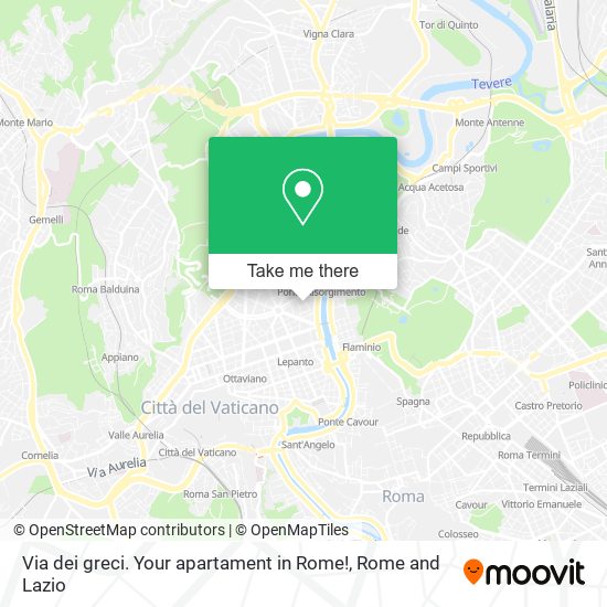 Via dei greci. Your apartament in Rome! map