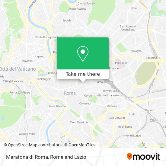 Maratona di Roma map