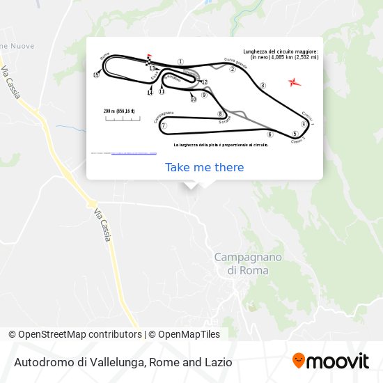 Autodromo di Vallelunga map