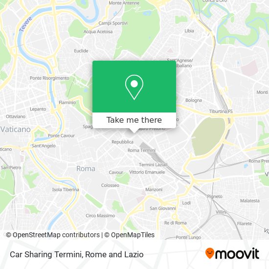 Car Sharing Termini map