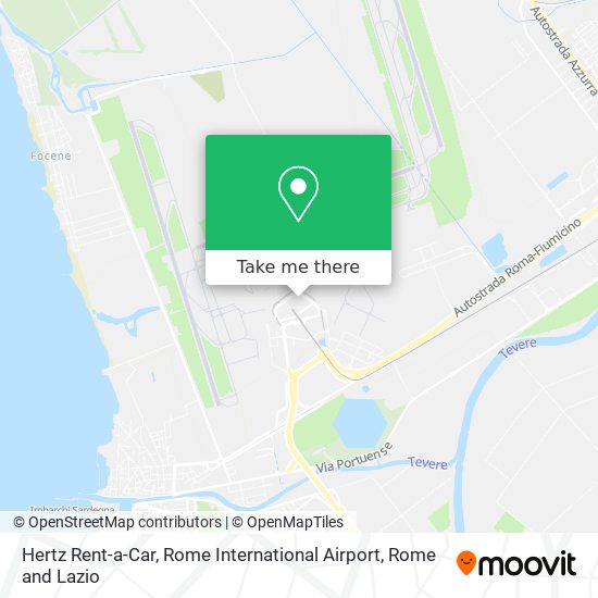 Hertz Rent-a-Car, Rome International Airport map