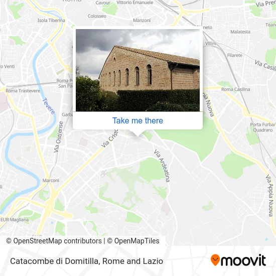 Domitilla Catacombs map