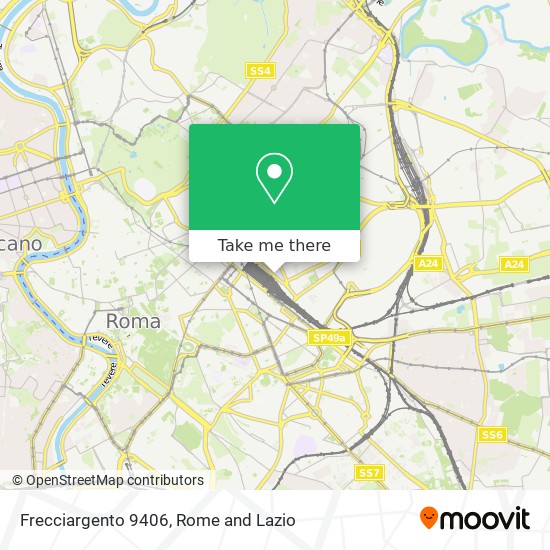 Frecciargento 9406 map