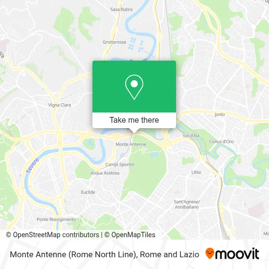 Monte Antenne (Rome North Line) map
