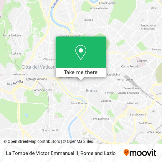 La Tombe de Victor Emmanuel II map