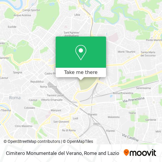 Cimitero Monumentale del Verano map