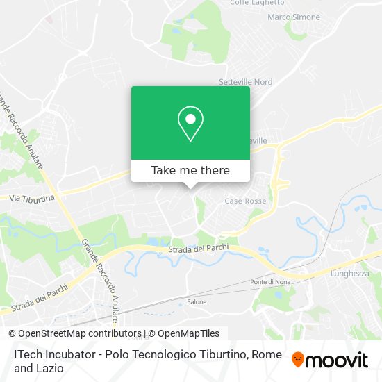 ITech Incubator - Polo Tecnologico Tiburtino map