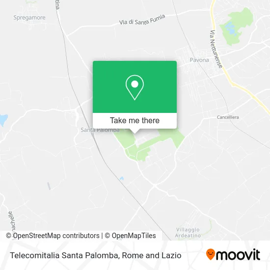 Telecomitalia Santa Palomba map