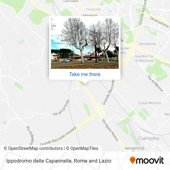 Capannelle Racecourse map