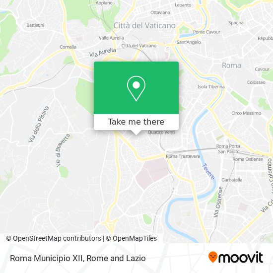 Roma Municipio XII map