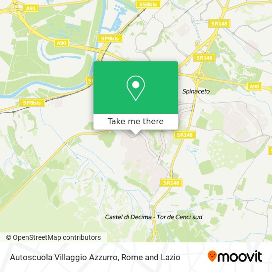 Autoscuola Villaggio Azzurro map
