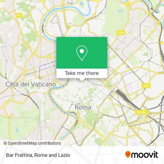 Bar Frattina map