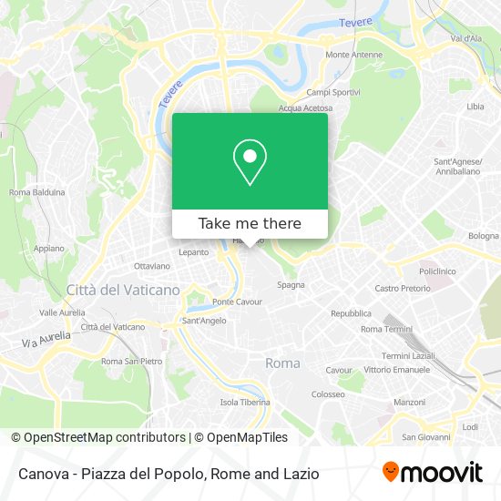 Canova - Piazza del Popolo map