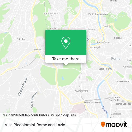 Villa Piccolomini map