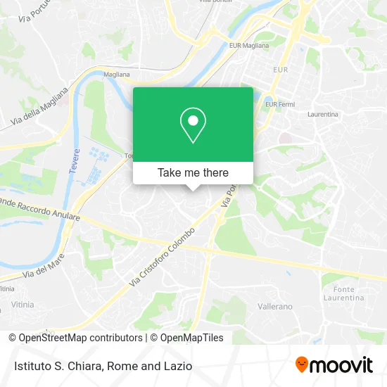 Saint Chiara Institute map