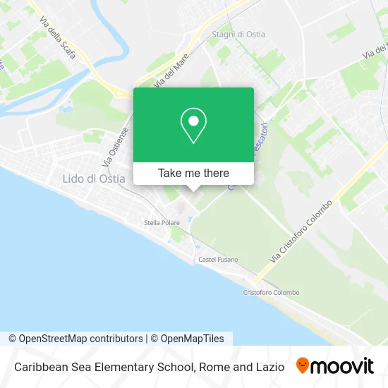 Caribbean Sea Elementary School map