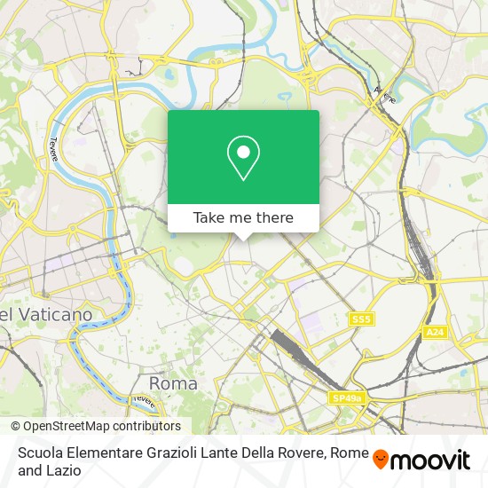 Scuola Elementare Grazioli Lante Della Rovere map