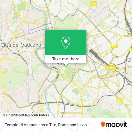 Tempio di Vespasiano e Tito map