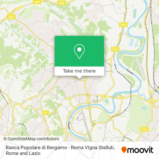 Banca Popolare di Bergamo - Roma VIgna Stelluti map