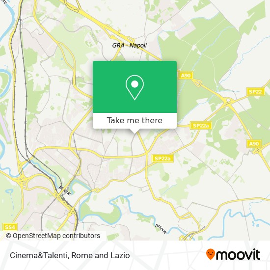 Cinema&Talenti map